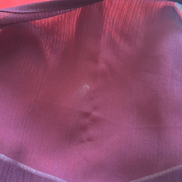 Living Doll Flowy Tassel Tie Shoulder Strap Dress Size XL  Coral Maroon - Picture 10 of 14